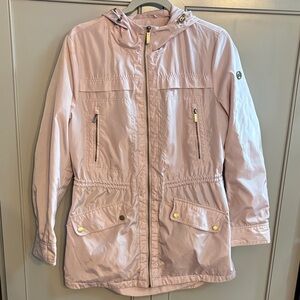 Michael Kors Women's Pink Hooded rain jacket sz med